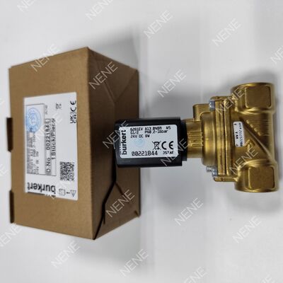 Électrovanne FKM BURKERT type 6281 00221869 G3/8, 2/2 normalement fermée, corps en laiton, orifice 13,0, AC24V 8W, 0,2-16 bar, 0 à +120°C