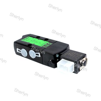 Vanne électromagnétique ASCO SCG531C017MS à deux positions et cinq voies, raccordement par tuyau, 24V CC