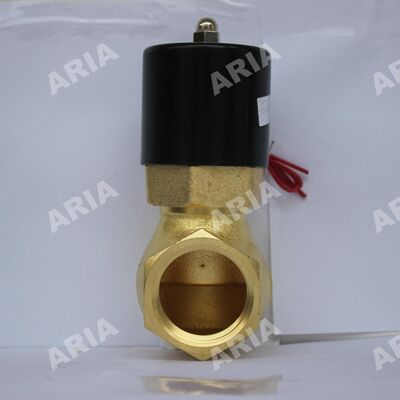 Vanne électronique en cuivre à haute température à fermeture normale US-45 pour vapeur, vanne solénoïde haute température