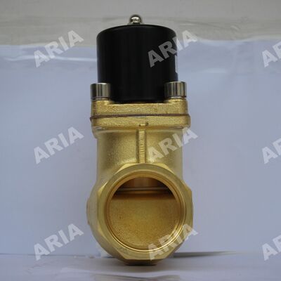 Vanne électronique en cuivre à haute température à fermeture normale US-45 pour vapeur, vanne solénoïde haute température