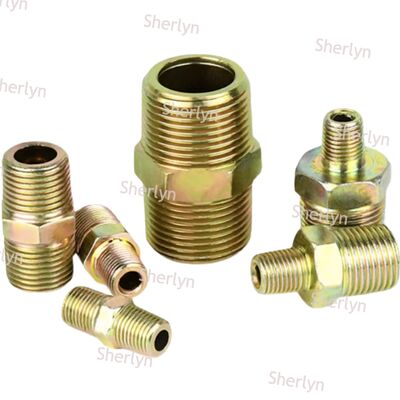 Joint de transition haute pression pour fil hydraulique en acier carbone à bouche plate 3 points