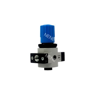 Régulateur de pression à membrane à action directe Festo LR-1/4-D-MINI-MPA 8002275 Alliage de zinc avec manomètre MPA G1/4 0,5-12 bar 1500L/min Bouton rotatif verrouillable