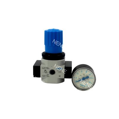 Festo LR-1/4-D-MINI-MPA 8002275 régulateur de pression en alliage de zinc avec jauge MPA G1/4 0,5-12 bar 1500L/min Directement actionné Diaphragme bouton rotatif verrouillable
