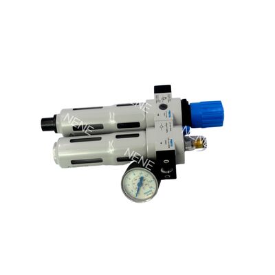 Festo FRC-1/8-D-7-MINI-A 162762 Zinc Alloy FRL 40µm G1/8 Fully Automatic Drain 0.5-7bar With Pressure Gauge