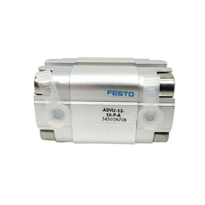 Fabrication de semi-conducteurs Festo ADVU-16-25-P-A 156511 25mm Trait de fil interne cylindre d'air compact 16mm perforé à double action M5 Port anneau magnétique ISO 6432