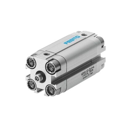 Emballage alimentaire et de boissons Festo ADVU-16-30-P-A 156512 Cylindre compact à filetage interne, course de 30 mm, alésage de 16 mm, piston magnétique à double effet M5, ISO 6432