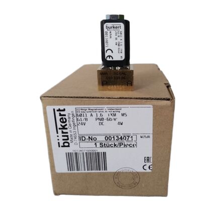 G1 soupape solénoïde servo-assistée en laiton Burkert 00221883 24V CC, ouverture de 25 mm, 2/2 normalement fermée, FKM scellée