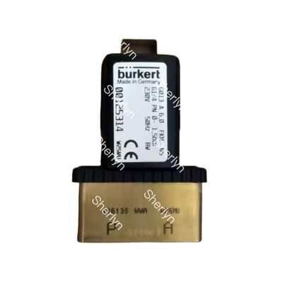 Burkert 00221886 6281 G1 1/4 2/2 Normalement fermé 25.0 Flow Hole FKM Corps de soupape en laiton scellé DC24V 8W 0.2-16bar 0~+120 °C