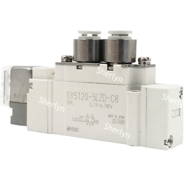 C6 Connexion rapide à basse puissance soupape solénoïde pilote SMC SY3120-6LZD-C6 DC12V pour équipement de montage de composants SMT