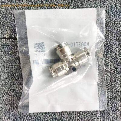 KQG2T10-00 10 mm T-type raccord à une touche、SMC SUS316 connecteur pneumatique T connecteur de branche T、splitter à trois voies de diamètre égal