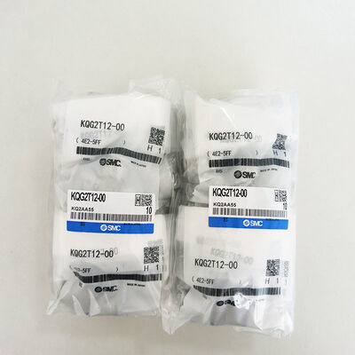 SMC Pneumatique fileté Tee raccord KQG2T12-00 raccord sans graisse、résistant à la corrosion、conception compacte et légère tube-à-tube union tee push-in connexion rapide