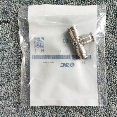 KQG2T06-00 Matériau d'étanchéité en caoutchouc nitrile T-shirt pneumatique montage à action unique couplage à une touche 3 MPa connecteur de ligne d'air à haute pression