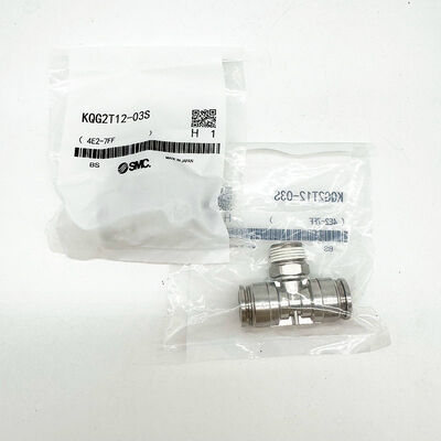 KQG2T10-12 KQG2T12-16 SMC T-shirt en acier inoxydable, connecteur pneumatique à prise rapide en acier inoxydable