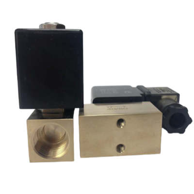 Valve solénoïde pneumatique en laiton à pression de gaz de 8 bar, fournissant des solutions de contrôle d'automatisation industrielle durables