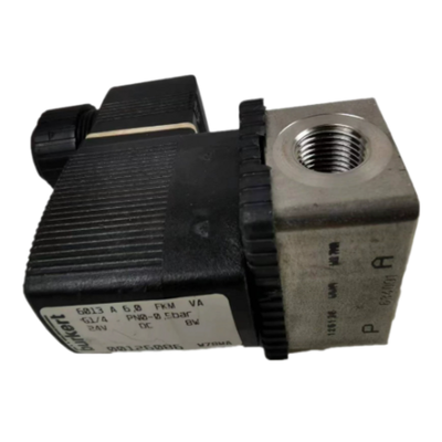 Port Taille 1/4 Pneumatic Solenoid Valve Plunger Opération d'action directe 24VDC Valve de contrôle de tension pour appareils pneumatiques 126086