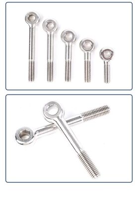M6 M8 M10 M12 M16 M20 Diamètre de filetage Boulon à vis à œil en acier inoxydable Pas de filetage standard Matériel robuste résistant à la corrosion durable