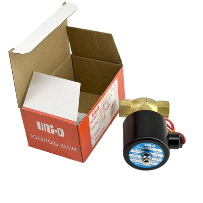 Électrovanne pneumatique pilotée à piston US-15 avec matériau de joint standard PTFE certifié CE et joint FKM en option