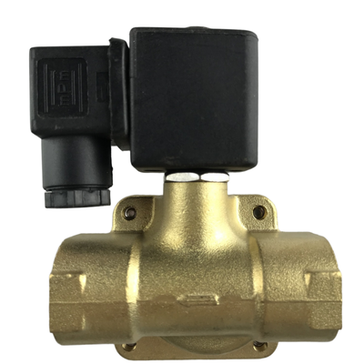 2/2 Ventilateur solénoïde pneumatique normalement fermé avec corps en laiton, taille de port de 3/8" à 2" pour l'opération PU225-04