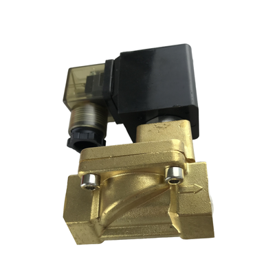 2/2 Ventilateur solénoïde pneumatique normalement fermé avec corps en laiton, taille de port de 3/8" à 2" pour l'opération PU225-04