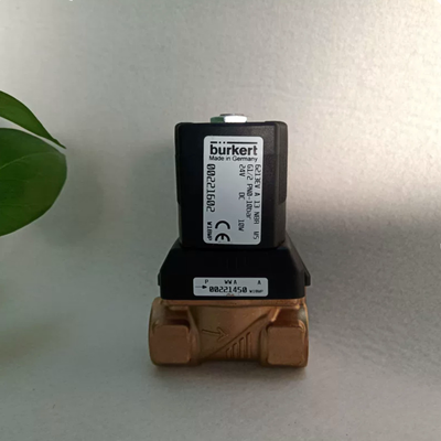 Électrovanne d'origine Burkert 00221605 6213 NC, port G1/2, joint NBR à 13 orifices, boîtier en laiton, fonctionnant à -10 ℃ à 80 ℃ 0-10bar, AC220V 8W