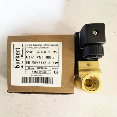 "00304194 00304191 00304193 Bourkert soupape de régulation solénoïde assurant un fonctionnement stable dans diverses applications industrielles 5404 G1/2 2/2 normalement fermé