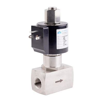 Valve d'air en acier inoxydable 304, port de 3/8 pouces et orifice de 8mm, pression maximale de 350 bars, joint PEEK 8.7BAS080B03