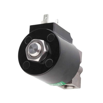 Valve d'air en acier inoxydable 304, 8.7AAS025B, taille du port 3/8 1/4 3/8, matériau du joint en PTFE, taille de l'orifice 2.5mm, tension 24VAC