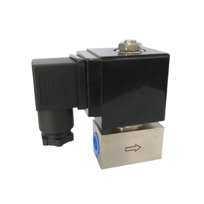 SH-10ES en acier inoxydable 304 pilote diaphragme soupape solénoïde à 2 voies normalement fermée 10 mm Taille de l'orifice 3/8 Taille du port