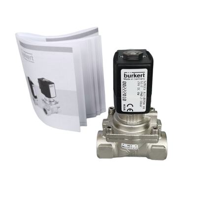 Ensemble de remplacement de vanne solénoïde en acier inoxydable normalement ouvert, pleine plage de tension, résistant à la chaleur FKM, connexion G1, pour Burkert 00228393 00228394 00228395