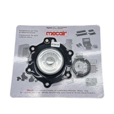 Complete Diaphragm Spring Assembly DB112 FKM Rubber Sealing Kit Aftermarket Spare Component For Mecair Dust Removal Solenoid Pulse Valve Maintenance Compatible Valve VNP/VEM212, VNP/VEM312, VNP/VEM412