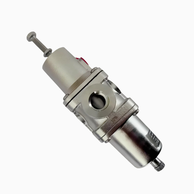 NORGREN B38P‐244‐B1MA B38P‐344‐B1MA Régulateur de filtres en acier inoxydable PTF filtrage manuel d'écoulement 5μm‐25μm Élément conforme à la NACE pour le système de préparation d'air comprimé corrossif en mer