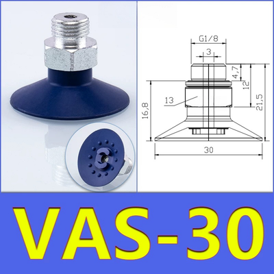 FESTO VAS30 Pad pneumatique d'aspiration de 30 mm de diamètre polycolore en caoutchouc nitrile de silicone résistant à l'usure pour le transfert de matériel de robot