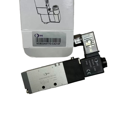 VCB22A517D-CA213F NORGREN Vanne Solénoïde Filetage G1/8 24VDC 5/2 Solénoïde Simple Retour Ressort Vanne de Commande Directionnelle Pneumatique IMI Norgren Original