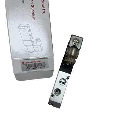 VCB22A517D-CA213F NORGREN Vanne Solénoïde Filetage G1/8 24VDC 5/2 Solénoïde Simple Retour Ressort Vanne de Commande Directionnelle Pneumatique IMI Norgren Original