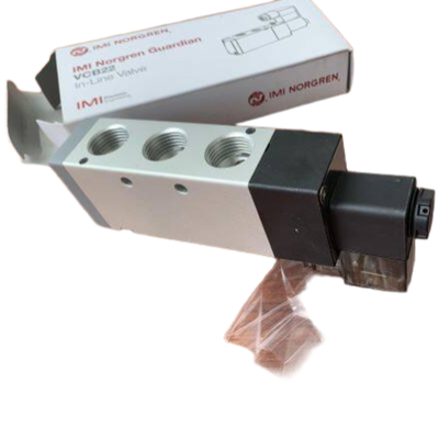 3350 L/min à débit élevé NORGREN VCB22D517A-AD213L soupape solénoïde G1/2 24VDC 5/2 Retour de ressort soupape à bobine pneumatique corps en aluminium IP65