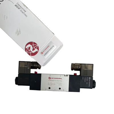 G3/8 Vanne proportionnelle à double bobine à verrouillage NORGREN VCB22C511A-AC213L 24VDC 5/2 Valve directionnelle pneumatique pour système de convoyeur 1800 L/min Débit
