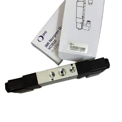 Vanne solénoïde à centre fermé 5/3 NORGREN VCB22B611A-AB213J G1/4 24VDC Vanne de positionnement à double solénoïde pour serrage flottant 5 ports 3 positions