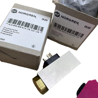 Interrupteur de pression NORGREN 0880323 filetage G1/4 0,5-8 bars, manomètre pour conduite de fluide de machine-outil
