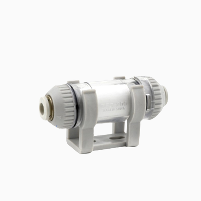 Filtre d'aspiration pneumatique SMC ZFC200-08B Connecteur poussoir une touche-100kPa-1.0MPa Plage de fonctionnement Remplacement d'élément sans outil pour circuit auxiliaire à vide de prélèvement et de placement robotisé