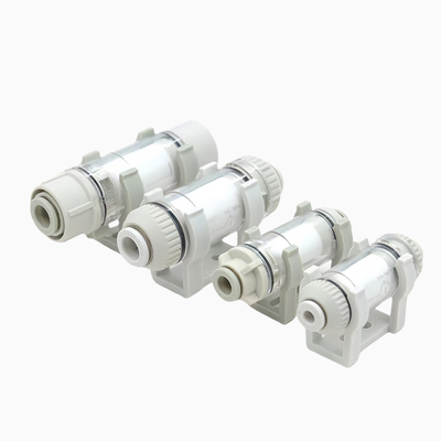 SMC ZFC100‑04B ZFC Series In‑Line Air Suction Filter 10μm Filtration For 4MM Tubing Anti‑Rotation Lock Bracket Mount Prevent Contaminant Damage To Vacuum Ejector Pneumatic Circuit