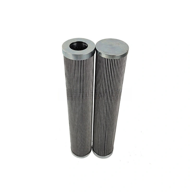 Filtre Vickers V6021V2C01 Filtre à huile hydraulique en fibre de verre avec fil d'acier inoxydable