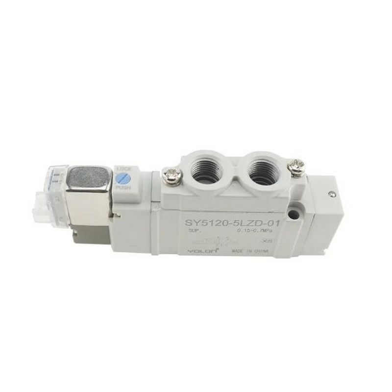Ventilateur solénoïde SMC SY5320-5LZD-C6 DC12V Porte à contact unique taille ø6 3 position centre fermé