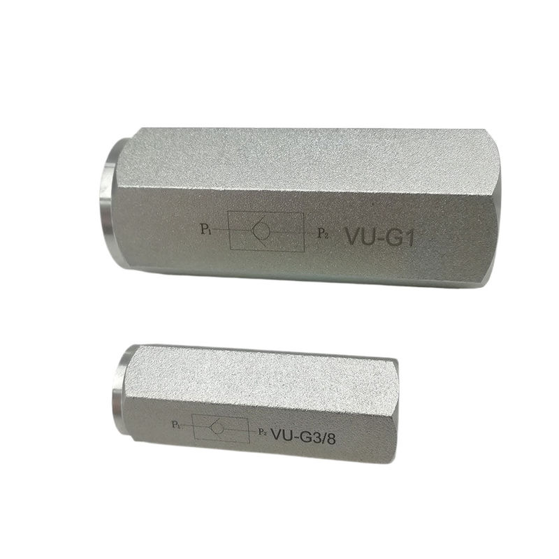 Le code ISO 16/13 de la soupape de commande hydraulique VU-G1 VU-G3/8 VU-G3/4 VU-G1-1/4 VU-G2