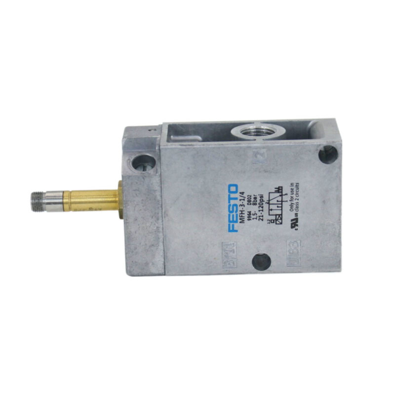 Valve Festo MFH-3-1/4 9964 Valve mécanique, 3 ports, fermée, électrique, G 1/4, de 0,15 à 0,8 Mpa