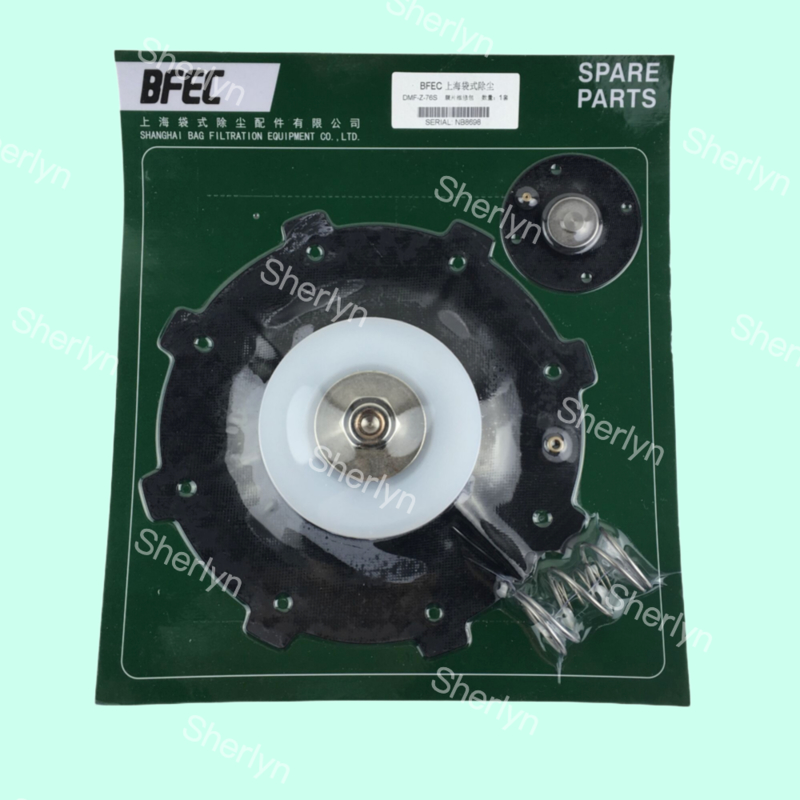 BFEC DMF-Z-76S DMF-Y-76S 3 pouces diaphragme en caoutchouc de soupape à jet de pulsations à angle droit
