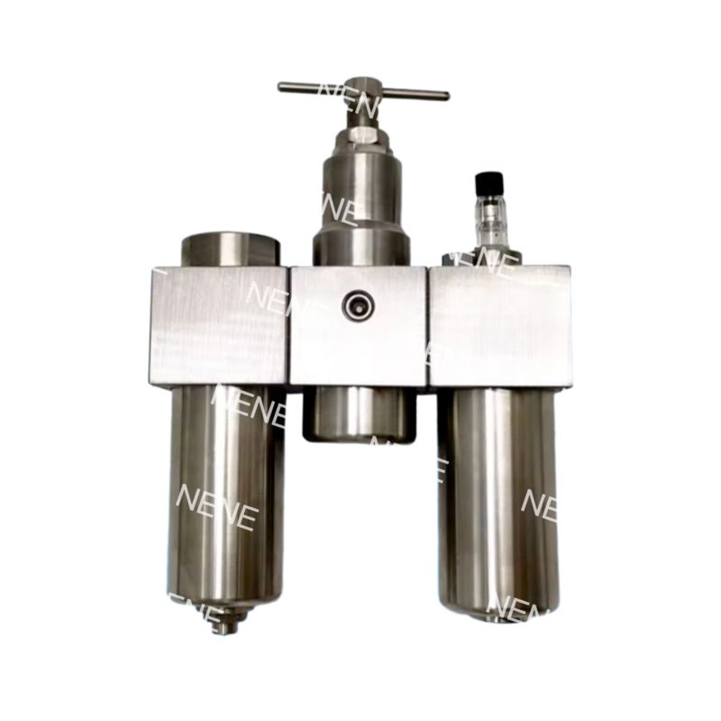 SFSRSL200 Triple set en acier inoxydable SUS316 régulateur de filtre pneumatique lubrifiant régulateur de pression G1/4