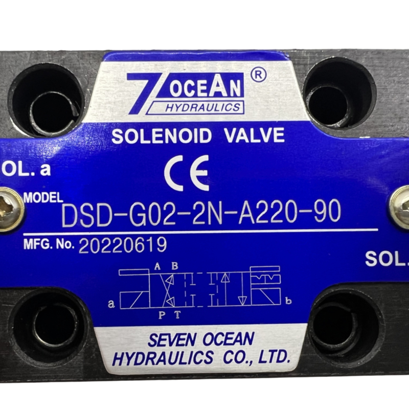 Vanne électromagnétique pneumatique 7 OCEAN DSD-G02-2N-A220-90 AC220 Tension Vanne de commande directionnelle