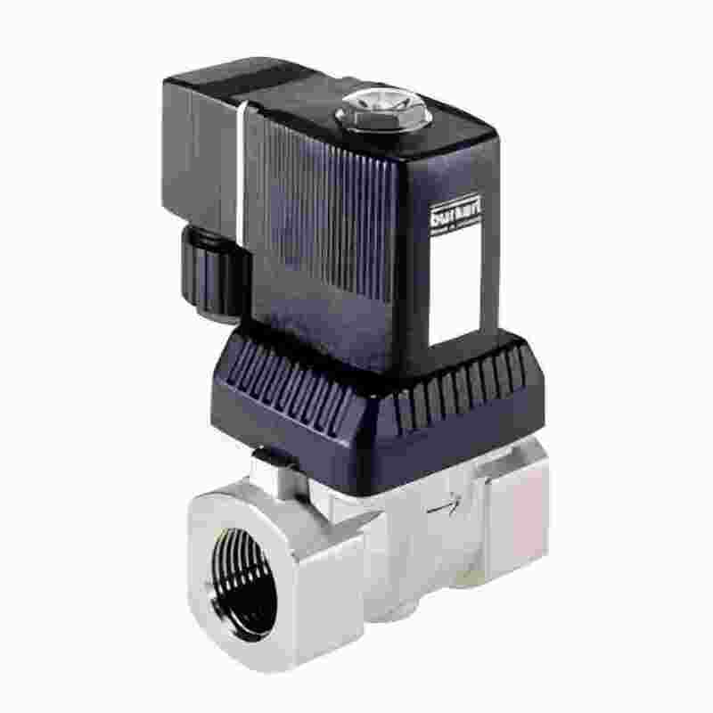 00322547 00322548 00322549 burkert 6281 de type G1/4 2/2 a généralement 8W 0,2-16bar 0~+120 °CFKM corps de soupape scellée en acier inoxydable