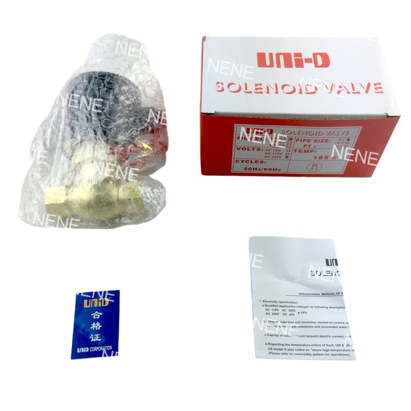 US-10 UNID soupape électromagnétique pneumatique 3/8" NPT 2/2 voie normalement fermée (N.C.)