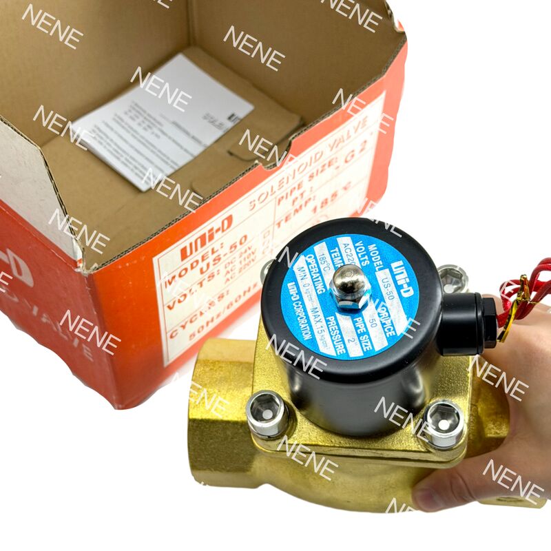 US-50 UNID soupape électromagnétique pneumatique en laiton 2" ORIFICE 50 mm 2 pouces